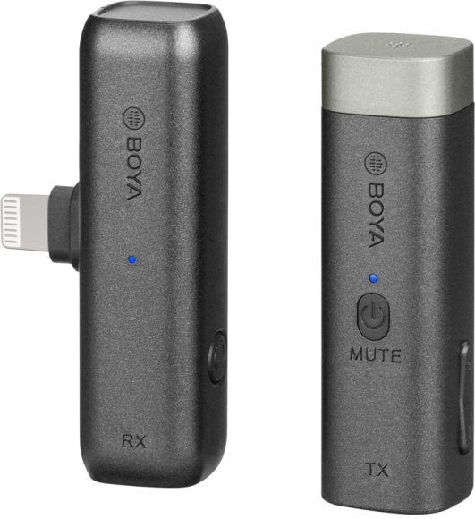 Mini mikrofon bezprzewodowy Boya BY-WM3D 2.4G do urządzeń ze złączem Lightning