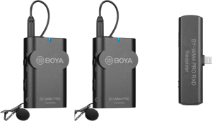 Mikrofon bezprzewodowy Boya BY-WM4 Pro K4 dla urządzeń z systemem iOS (2 TX+1 RX)