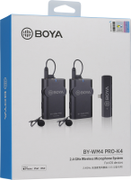 Mikrofon bezprzewodowy Boya BY-WM4 Pro K4 dla urządzeń z systemem iOS (2 TX+1 RX)