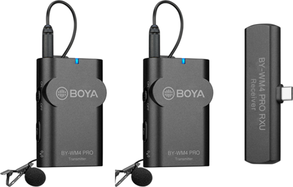 Mikrofon bezprzewodowy Boya BY-WM4 Pro K6 dla urządzeń ze złączem typu C (2 TX+1 RX)