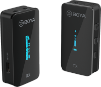 Ultrakompaktowy system mikrofonów bezprzewodowych 2,4 GHz Boya BY-XM6-S1 (1 TX+1 RX)