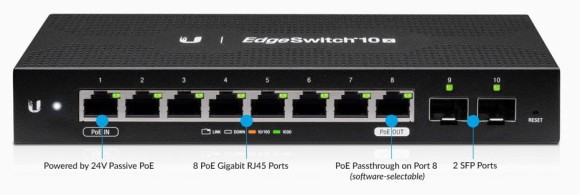 Switch zarządzalny Ubiquiti EdgeSwitch ES-10X