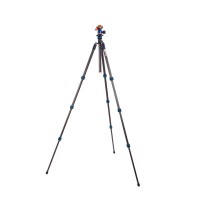 Statyw 3 Legged Thing Punks Billy Blue 2.0, wł. węglowe, 4-sekcje, udźwig 18 kg, głowica kulowa Neo 2.0