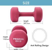 Zestaw hantle gumowane Proiron 2x8kg