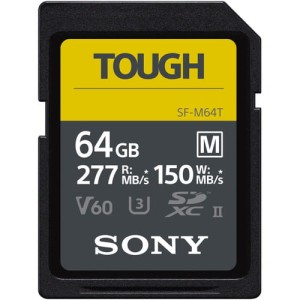 Karta pamięci Sony SF-M Tough SDXC 64GB UHS-II U3 V60 277MB/s SF-M64T