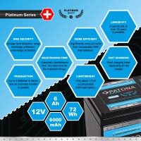 Akumulator Patona Platinum LiFePO4 12V 6Ah 72Wh 6.000mAh
