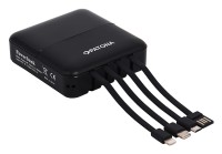 Powerbank Patona Pocket 4C 10000mAh z 4 zintegrowanymi kablami do ładowania USB micro-USB USB C Lightning
