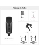Mikrofon USB z filtrem POP i odsłuchem Synco V2 - pojemnościowy