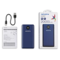 Powerbank ADATA 20000mAh niebieski QC 3.0 i USB PD 3.0