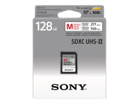 Karta pamięci Sony SDHC UHS-II 128 GB z serii M (U3) R: 277 MB/s W: 150 MB/s