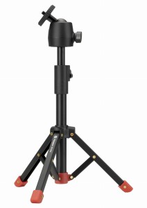 Statyw Fotopro SY-610 + MH-8S + SJ-86 - czarno-czerwony z uchwytem do tel