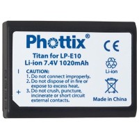 BATERIA AKU. Phottix LP-E10 do CANON X70 EOS 1100D 1200D 1300D 2000D 4000D