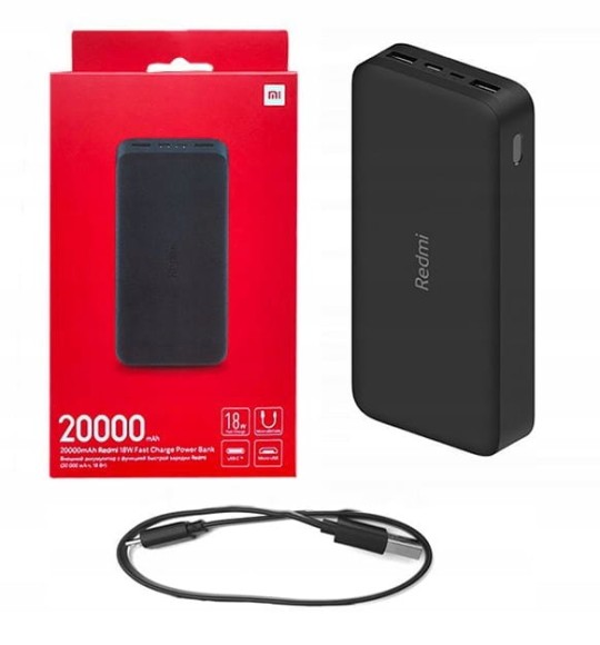 Power Bank Xiaomi Redmi 18W Fast Charge 20000mAh