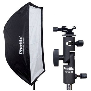 Parasolka - softbox prostokątny Phottix Easy-Up 60x90 cm + grid + uchwyt Varos Pro S