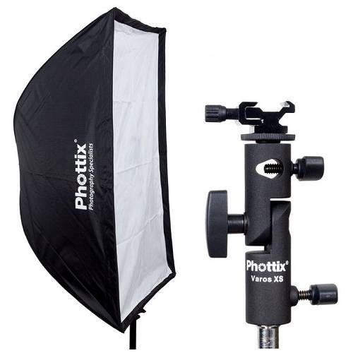 Parasolka - softbox prostokątny Phottix Easy-Up 60x90 cm + grid + uchwyt Varos Pro S