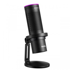 Mikrofon USB Godox EM68G E-Sport RGB - regulacja wzmocnienia