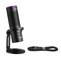 Mikrofon USB Godox EM68G E-Sport RGB - regulacja wzmocnienia