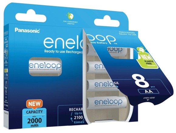 Akumulatorki AA / R6 Panasonic Eneloop 2000mAh BK-3MCDE/8BE - 8 sztuki (blister)