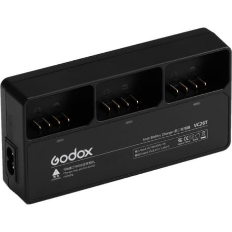 Godox VC26T potrójna ładowarka do baterii VB26 (Lampy V1)