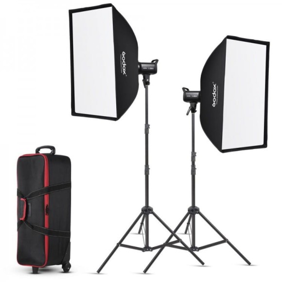 Godox SL-100D Zestaw 2 lamp LED z akcesoriami