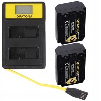 2x PATONA PROTECT akumulator NP-FZ100+ ładowarka