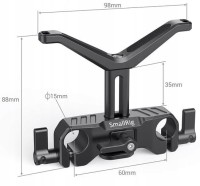 Podpórka obiektywu na rurki ⌀15mm SmallRig 2680