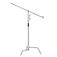 Stalowy statyw studyjny C-stand 330cm / trzpień 16mm z ramieniem 120cm