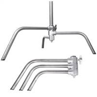 Stalowy statyw studyjny C-stand 330cm / trzpień 16mm z ramieniem 120cm