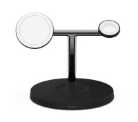 Ładowarka indukcyjna Belkin BoostCharge Pro 3w1 Wireless Charger with MagSafe 15W (czarny)