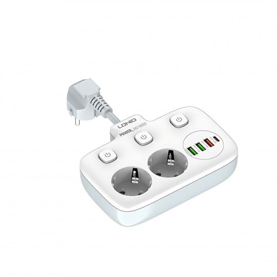 Listwa zasilająca Ldnio SE2435 z ładowarką USB