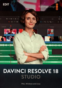 Oprogramowanie Blackmagic DaVinci Resolve Studio 18 - kod aktywacyjny na 2 stanowiska 
