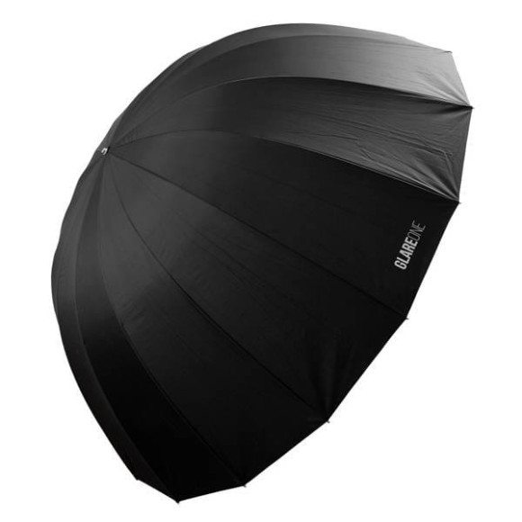 GlareOne Parasolka ORB srebrna 160 cm - głęboki parasol z dyfuzorem