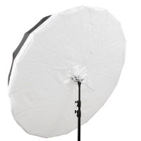 GlareOne Parasolka ORB srebrna 160 cm - głęboki parasol z dyfuzorem