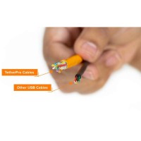 Przewód Tethertools TetherPro USB-C 4,6 m Right Angle czarny