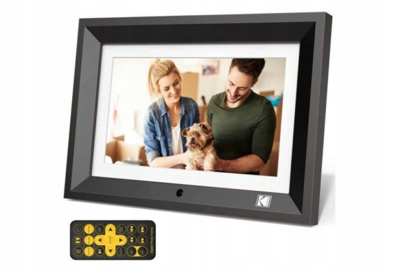 Ramka Cyfrowa 10'' 10 cali LED HD Drewniana KODAK - czarna