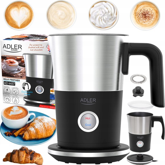 Spieniacz do mleka Adler AD4497 Podgrzewacz 2w1