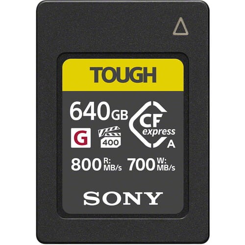 Karta pamięci Sony CFexpress Tough 640GB typu A z serii CEA-G640T + Cashback 500 zł 