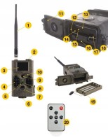 Fotopułapka GSM HC-300M 40xIR 940nm Czujnik Ruchu