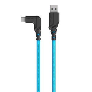 Kabel Mathorn MTC-501 5M 10Gbps 60W USB A-C90 Arcticblue