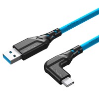 Kabel Mathorn MTC-501 5M 10Gbps 60W USB A-C90 Arcticblue