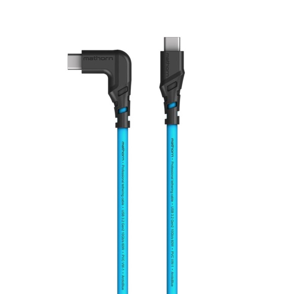 Kabel Mathorn MTC-511 5M 10Gbps 60W USB C-C 90 Arcticblue 