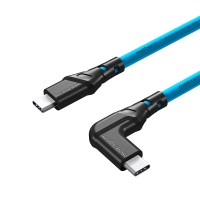 Kabel Mathorn MTC-511 5M 10Gbps 60W USB C-C 90 Arcticblue 