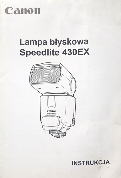Instrukcja obsługi Canon 430EX - powystawowa 