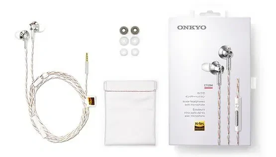 Słuchawki douszne Onkyo E700M Hi-Fi Białe