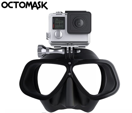 Maska nurkowa Octomask Freediver Black do GoPro 301
