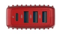 Ładowarka Zendure 3xUSB 1xUSB-C Czerwona