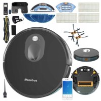 Robot sprzątający Mamibot SmartEye VSLAM 680 Black hybrydowy odkurzacz 2w1 mopujący, czarny (EXVAC680S)