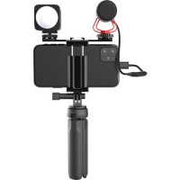 Zestaw Moza Mirfak MVK01 Vlogging KIT - mikrofon  lampa akcesoria, przejściówki USB-C - Lighting na minijack