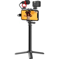Zestaw Moza Mirfak MVK01 Vlogging KIT - mikrofon  lampa akcesoria, przejściówki USB-C - Lighting na minijack