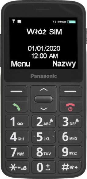 Telefon dla seniora Panasonic KX-TU160 SOS czarny